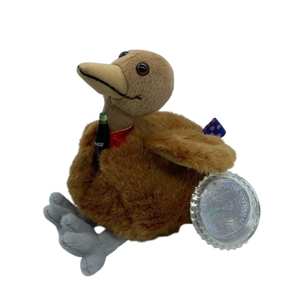 Vtg Coca-Cola 1999‎ Kiwi Kelp New Zealand Bean Bag Plush Toy Collectible  Bottle